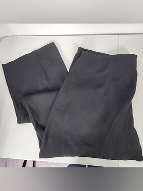 Eileen Fisher Size Large 100% Silk Black dress Pants Lightweight Career